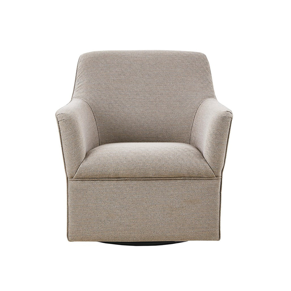 Augustine Swivel Glider Chair - Grey / Taupe