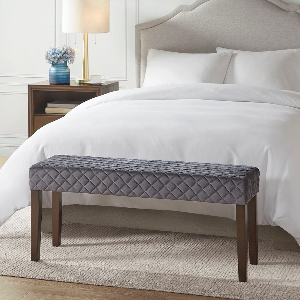 510 Design Cheshire Cheshire Accent Bench - Gray 