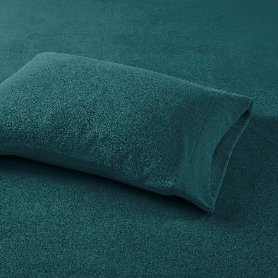 Micro Fleece Sheet Set - Teal - Cal King Size