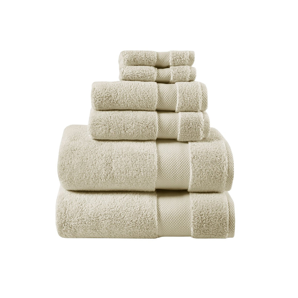 Splendor 1000gsm 100% Cotton 6 Piece Towel Set - Natural
