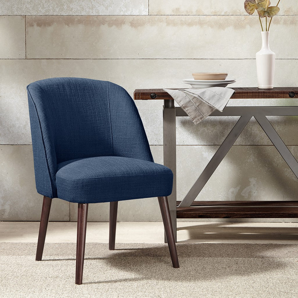 Madison Park Bexley Rounded Back Dining Chair - Blue 