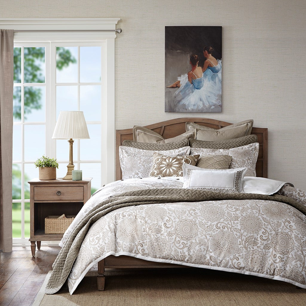 Madison Park Signature Sophia Comforter Set - Ivory - King Size