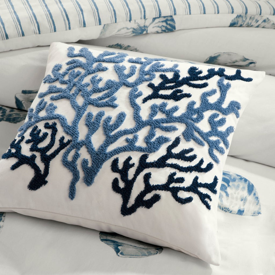 Beach House Decorative Pillow - Blue - 18x18"