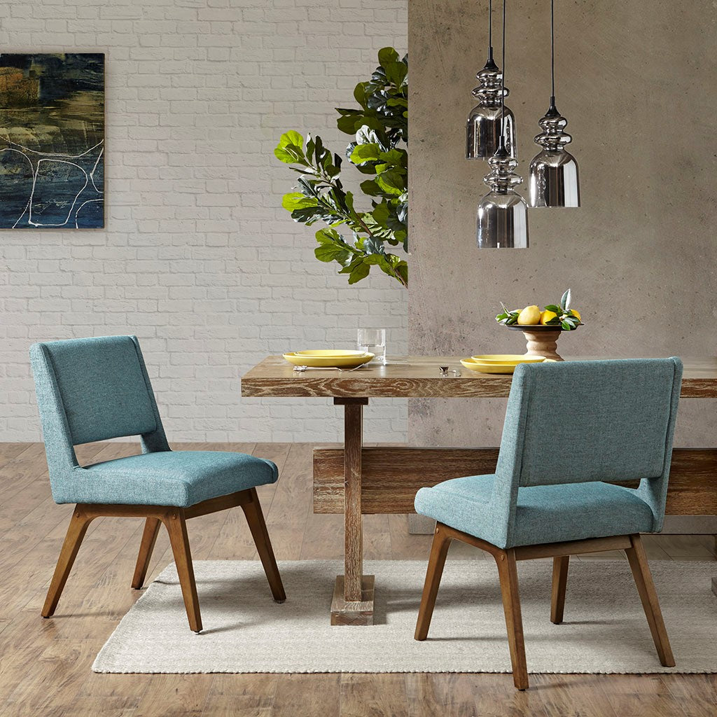 INK+IVY Boomerang Dining Chair (Set of 2) - Blue 