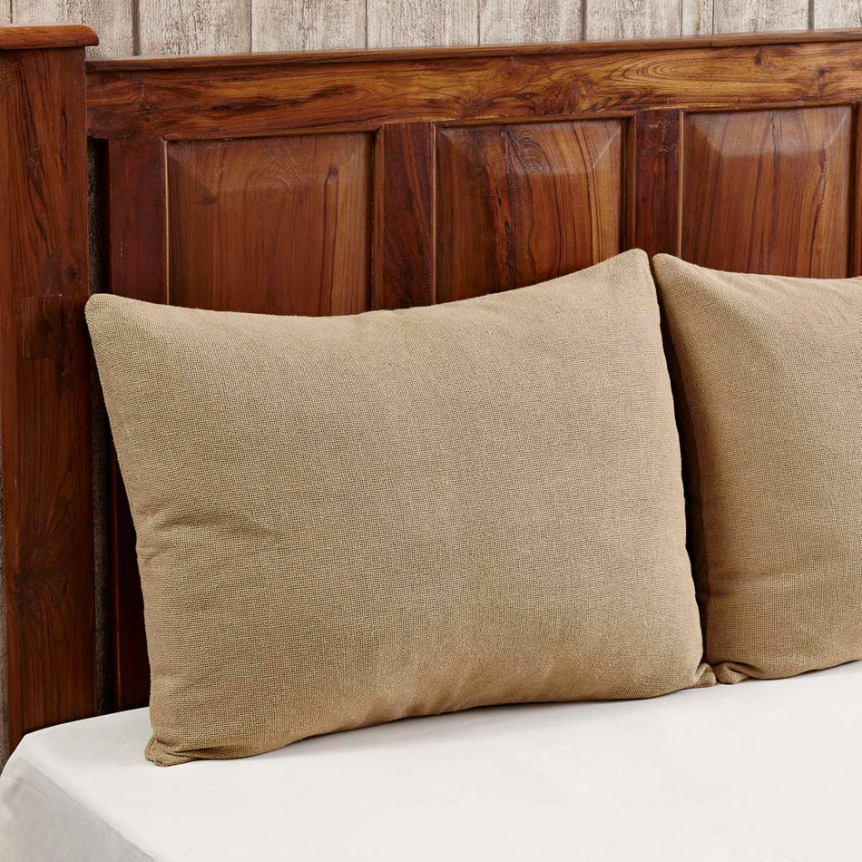 Burlap Natural Standard Sham 21x27