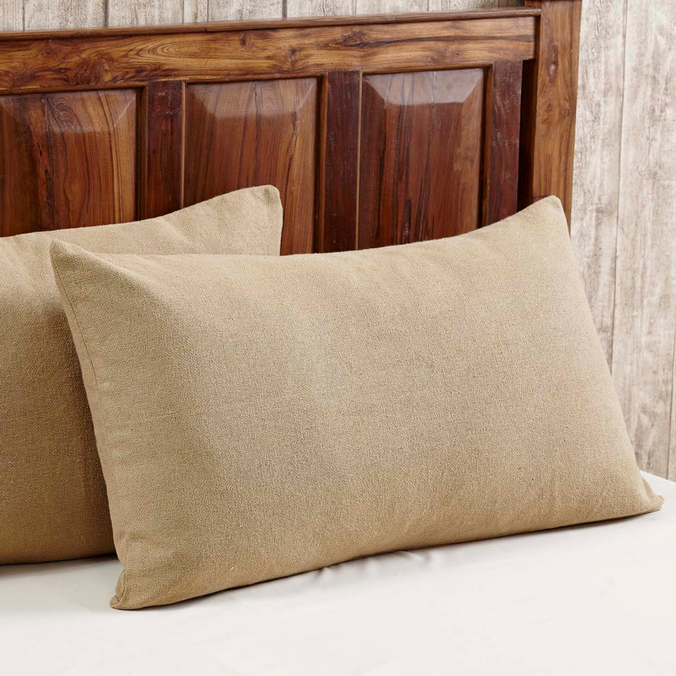 Burlap Natural King Sham 21x37