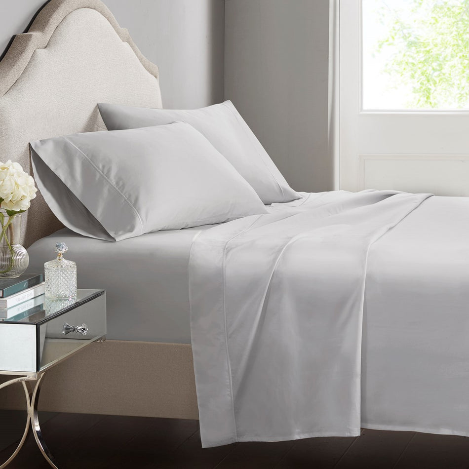 Croscill Luxury Egyptian 500TC Cotton Sheet Set - Grey  - King Size Shop Online & Save - ExpressHomeDirect.com