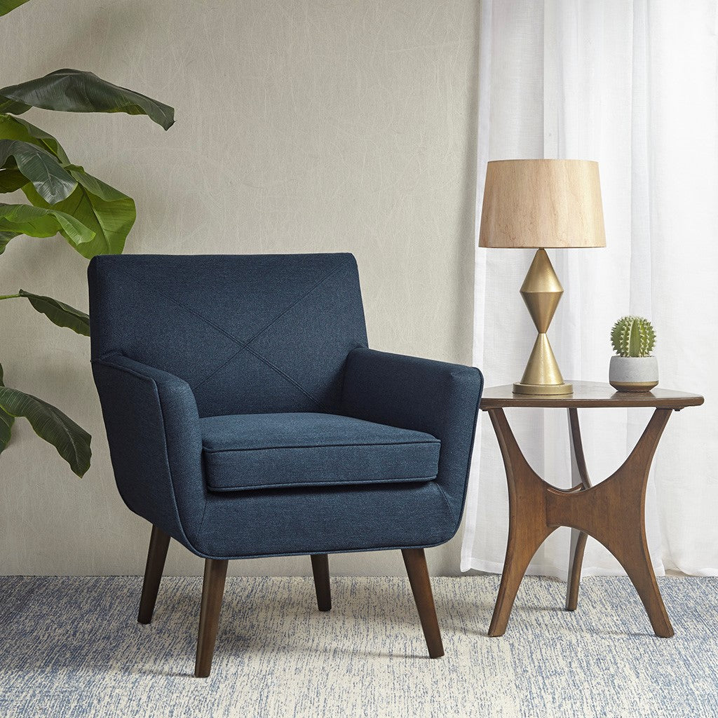 INK+IVY Finley Accent Chair - Blue 