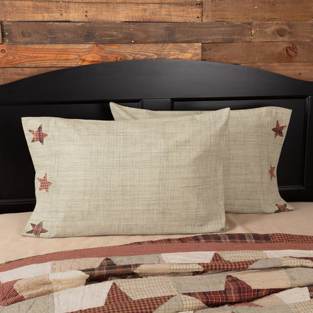 Mayflower Market Abilene Star Standard Pillow Case Set of 2 21x30 By VHC Brands