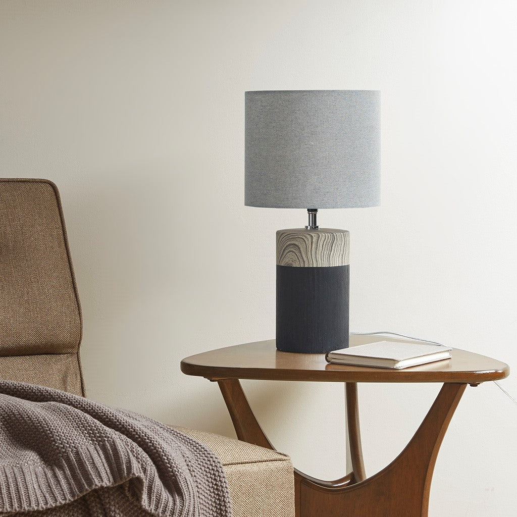 510 Design Nicolo Textured Ceramic Table Lamp - Black 