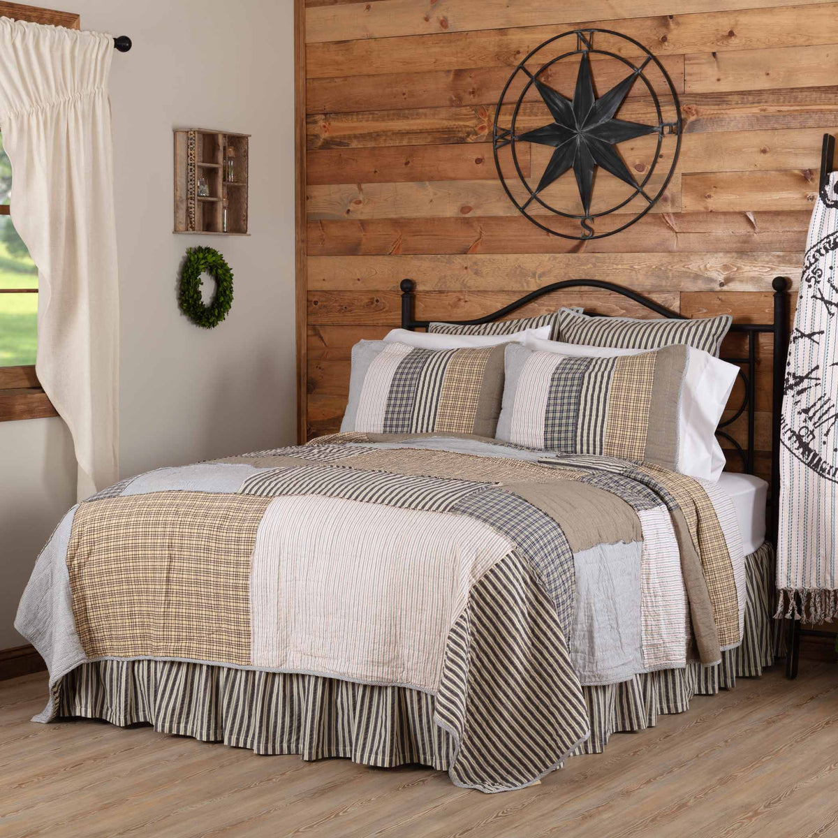 April & Olive Ashmont Luxury King Quilt 120Wx105L By VHC Brands