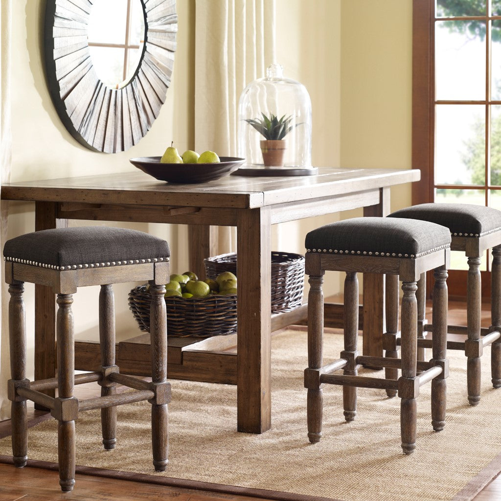 Madison Park Cirque Counter Stool Set of 2 - Grey 