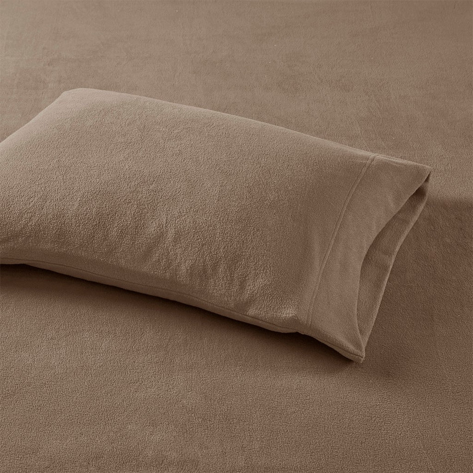 Micro Fleece Sheet Set - Brown - Twin Size