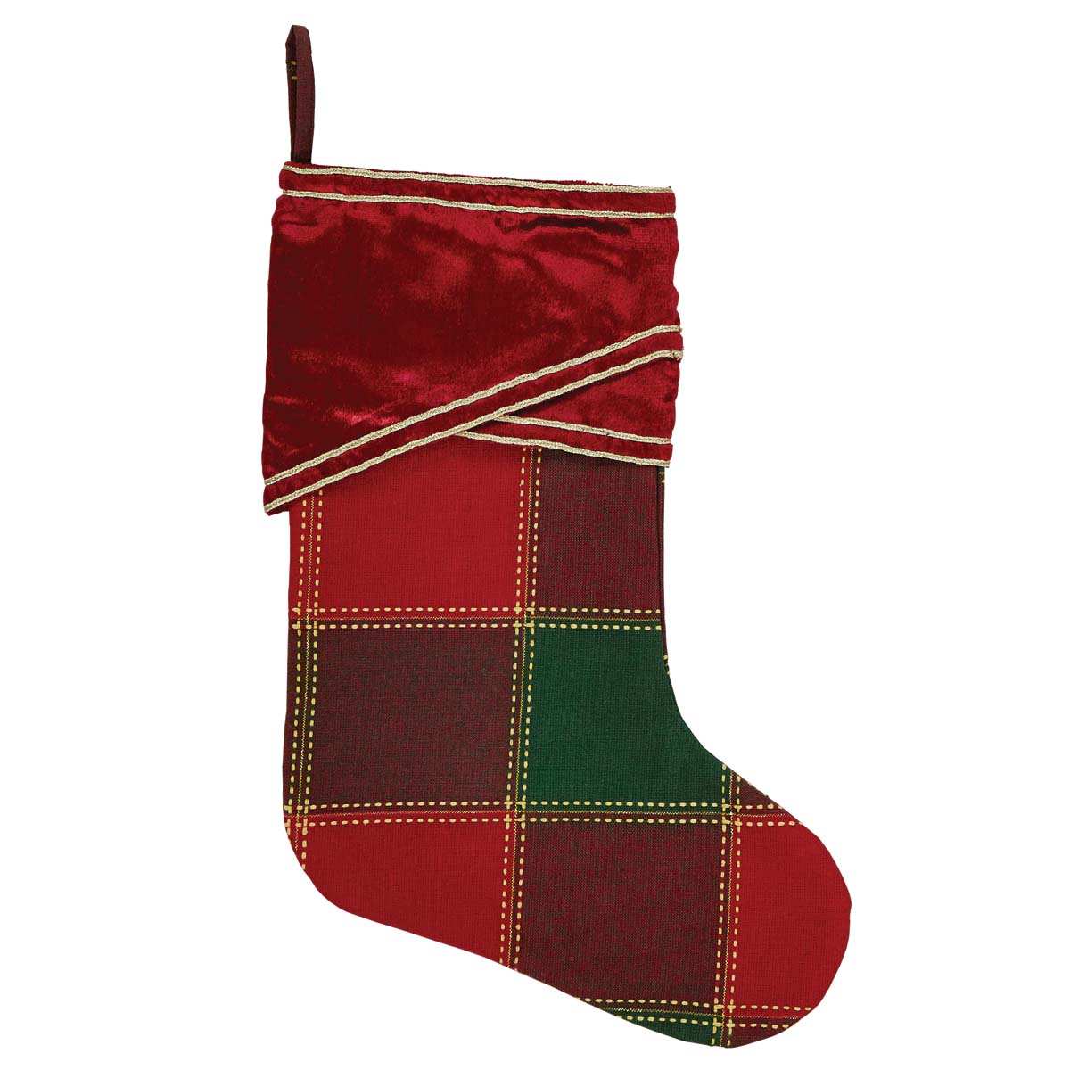 Seasons Crest Tristan Stocking 11x15 By VHC Brands