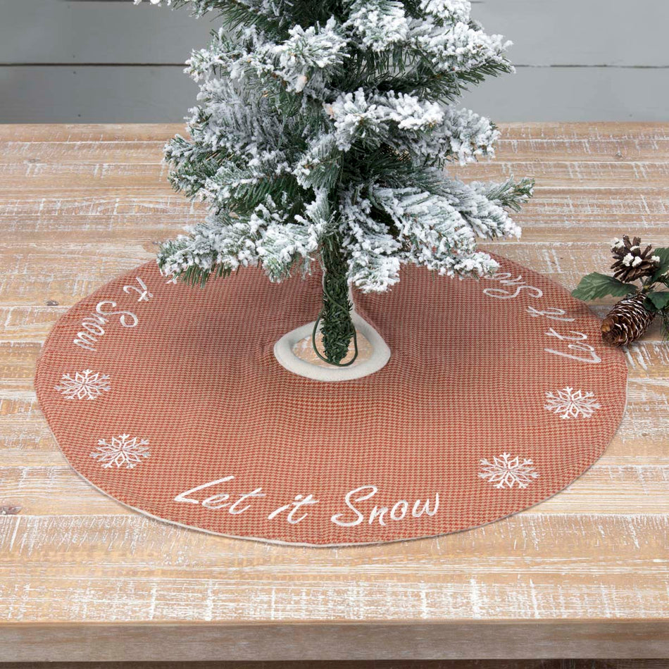 Let It Snow Mini Tree Skirt 21