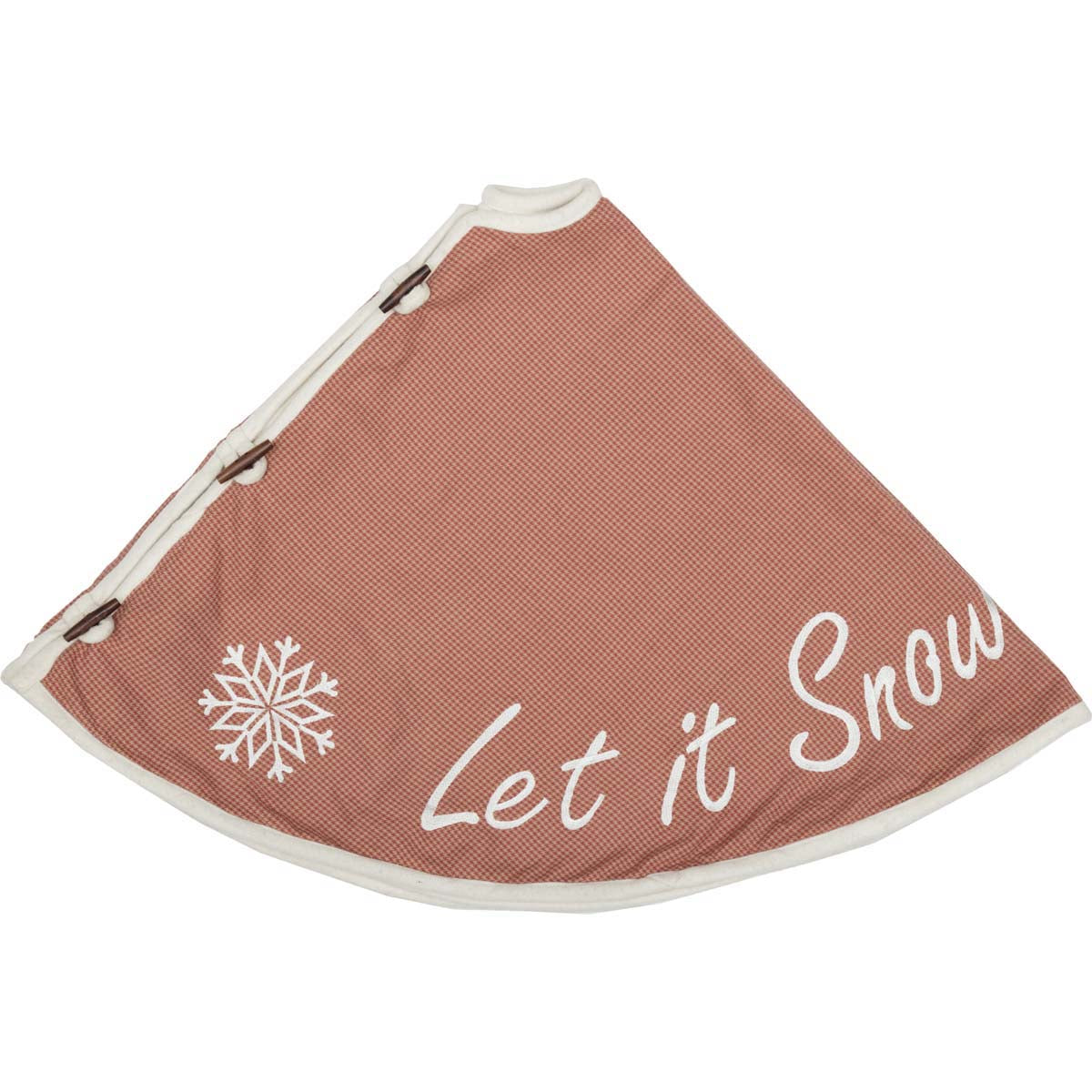 Seasons Crest Let It Snow Tree Skirt 48 By VHC Brands