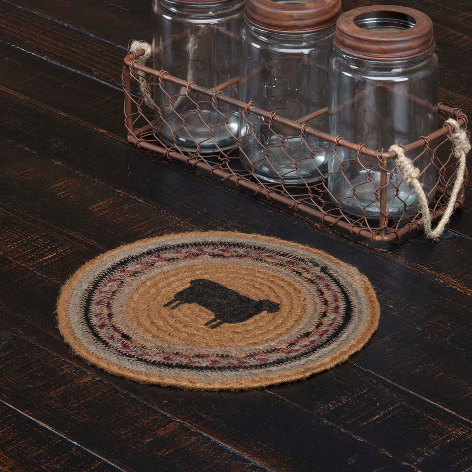 Heritage Farms Sheep Jute Trivet 8