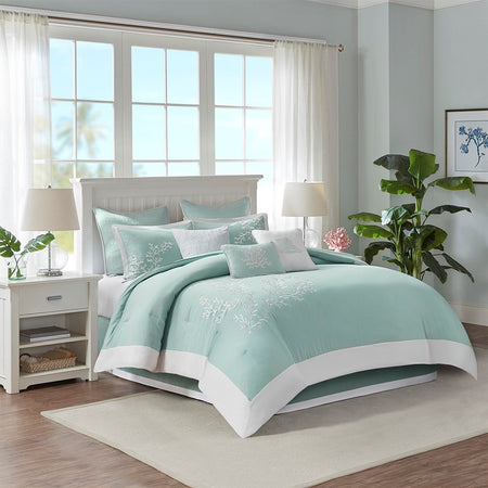 Harbor House Coastline Comforter Set - Aqua - Queen Size