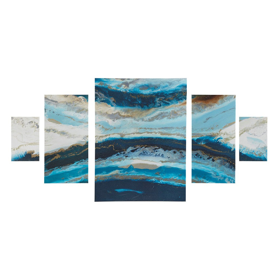 Midnight Tide Blue Gel Coat Canvas (5pcs/set) - Blue