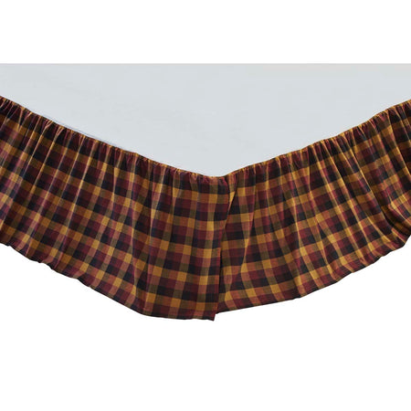 Mayflower Market Heritage Farms Primitive Check Twin Bed Skirt 39x76x16 By VHC Brands