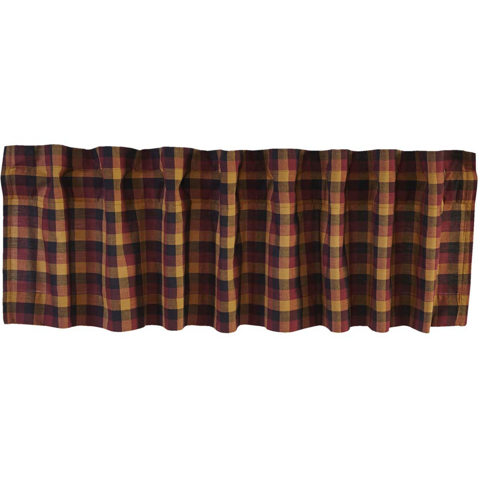 Mayflower Market Heritage Farms Primitive Check Valance 16x60 By VHC Brands