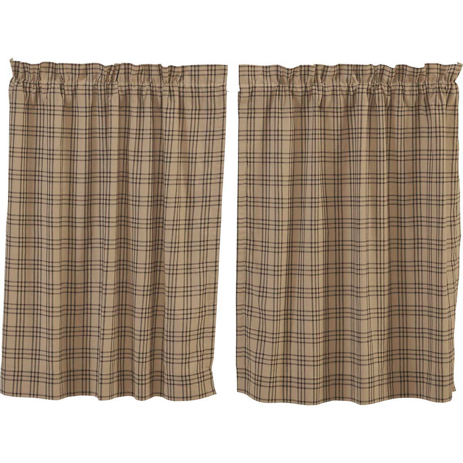 April & Olive Sawyer Mill Charcoal Plaid Tier Set of 2 L36xW36 By VHC Brands