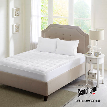 Sleep Philosophy Highline 3M Microfiber Mattress Pad - White - King Size