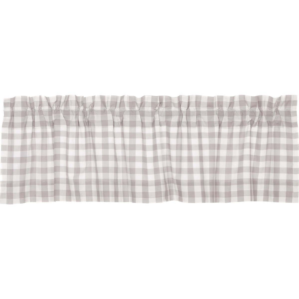 April & Olive Annie Buffalo Grey Check Valance 16x60 By VHC Brands