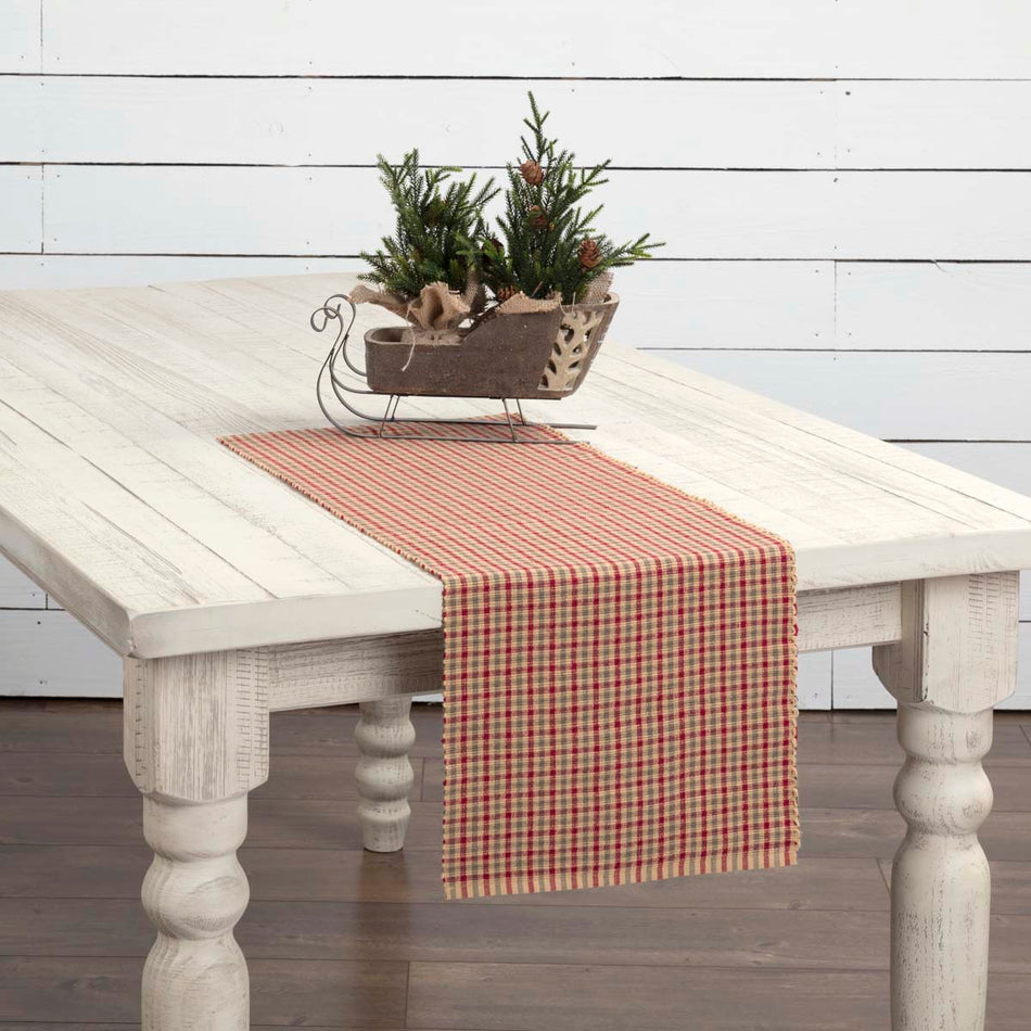 Jonathan Plaid Ribbed Runner 13x36