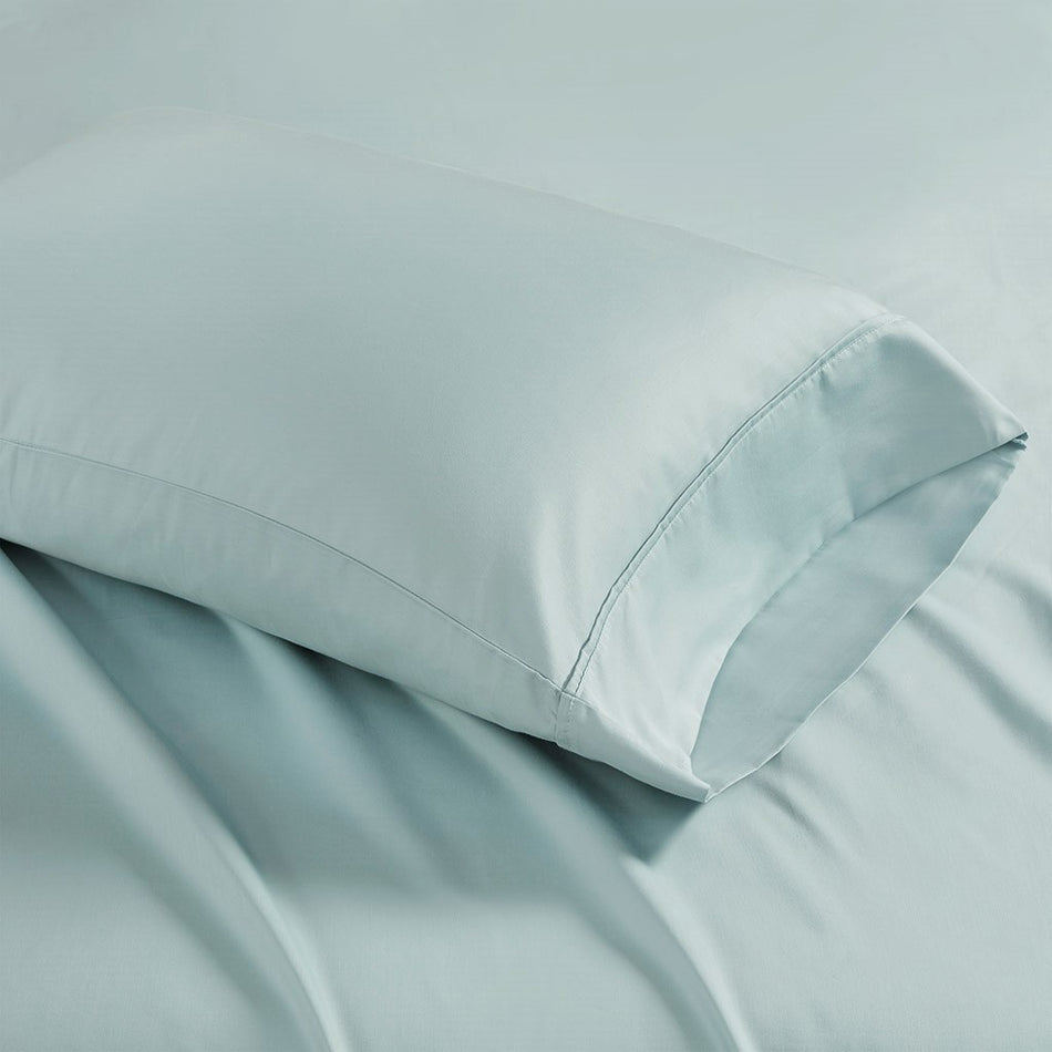 Madison Park 1500 Thread Count Cotton Blend 2 PC Pillowcases - Seafoam - King Size