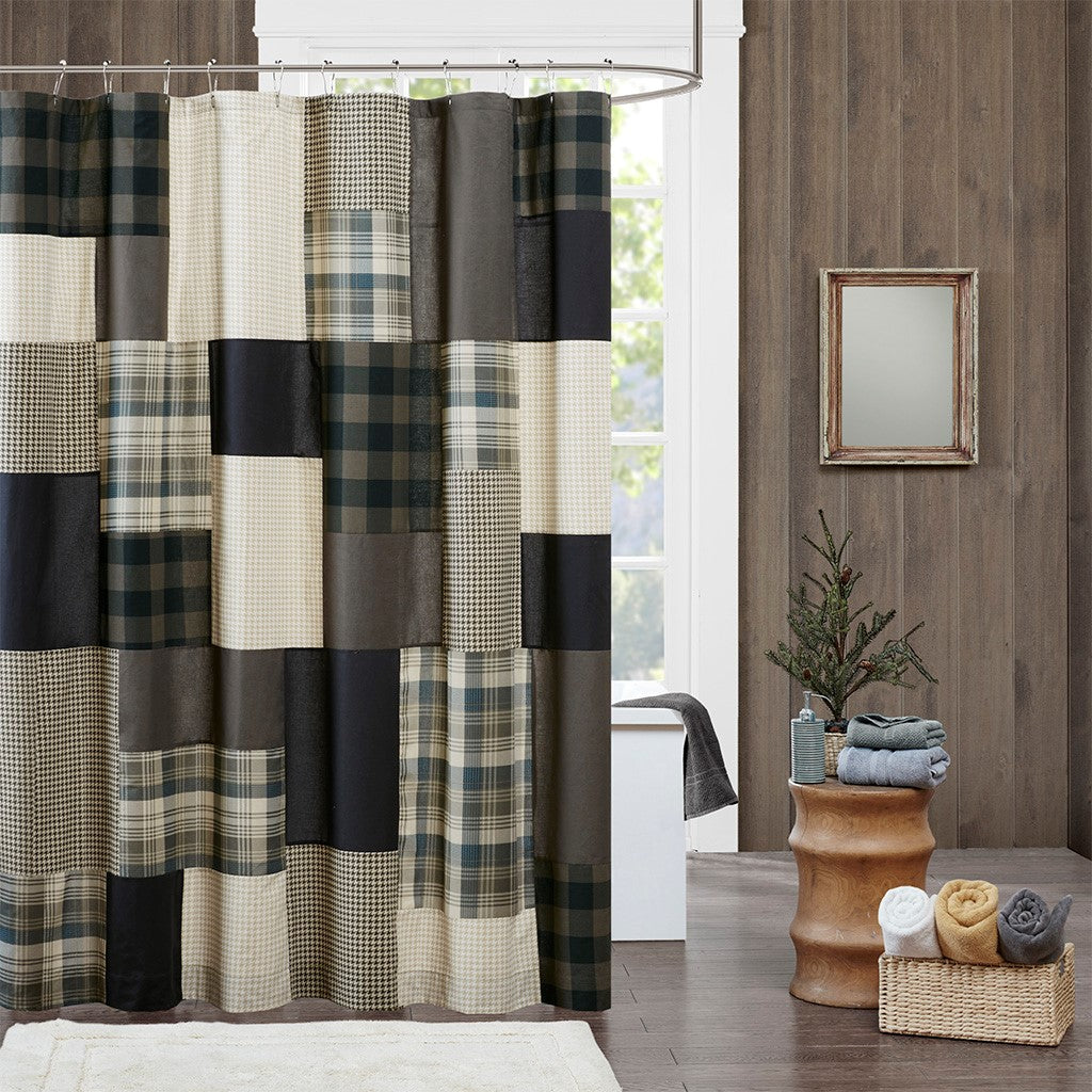 Woolrich Winter Hills 100% Cotton Shower Curtain - Tan - 72x72"