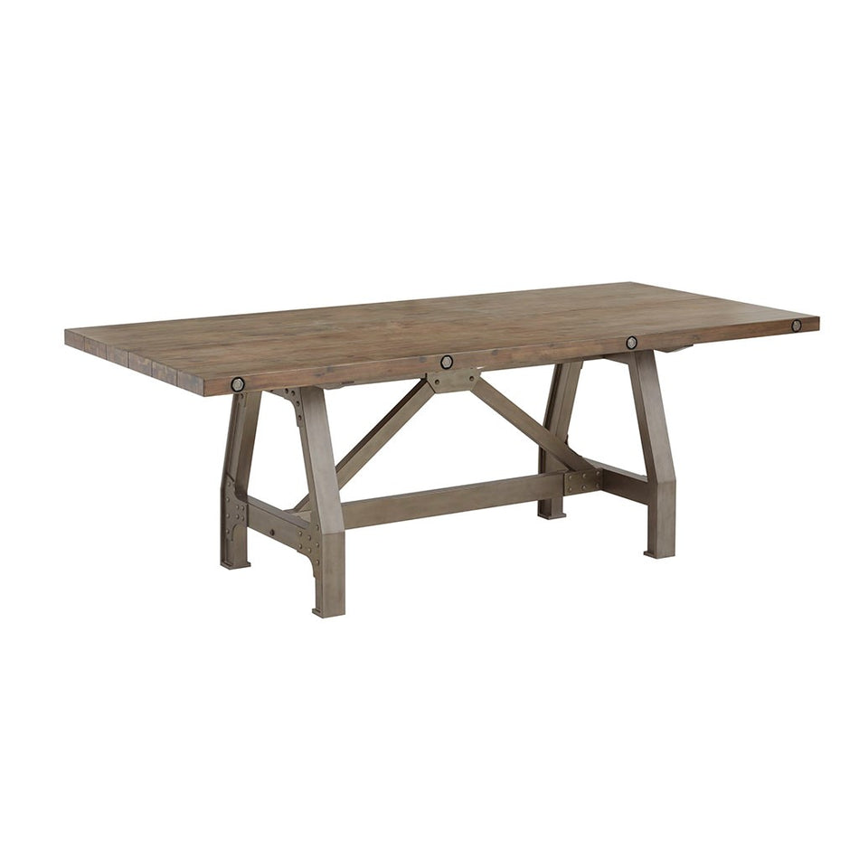 Lancaster Dining Table - Grey / Silver