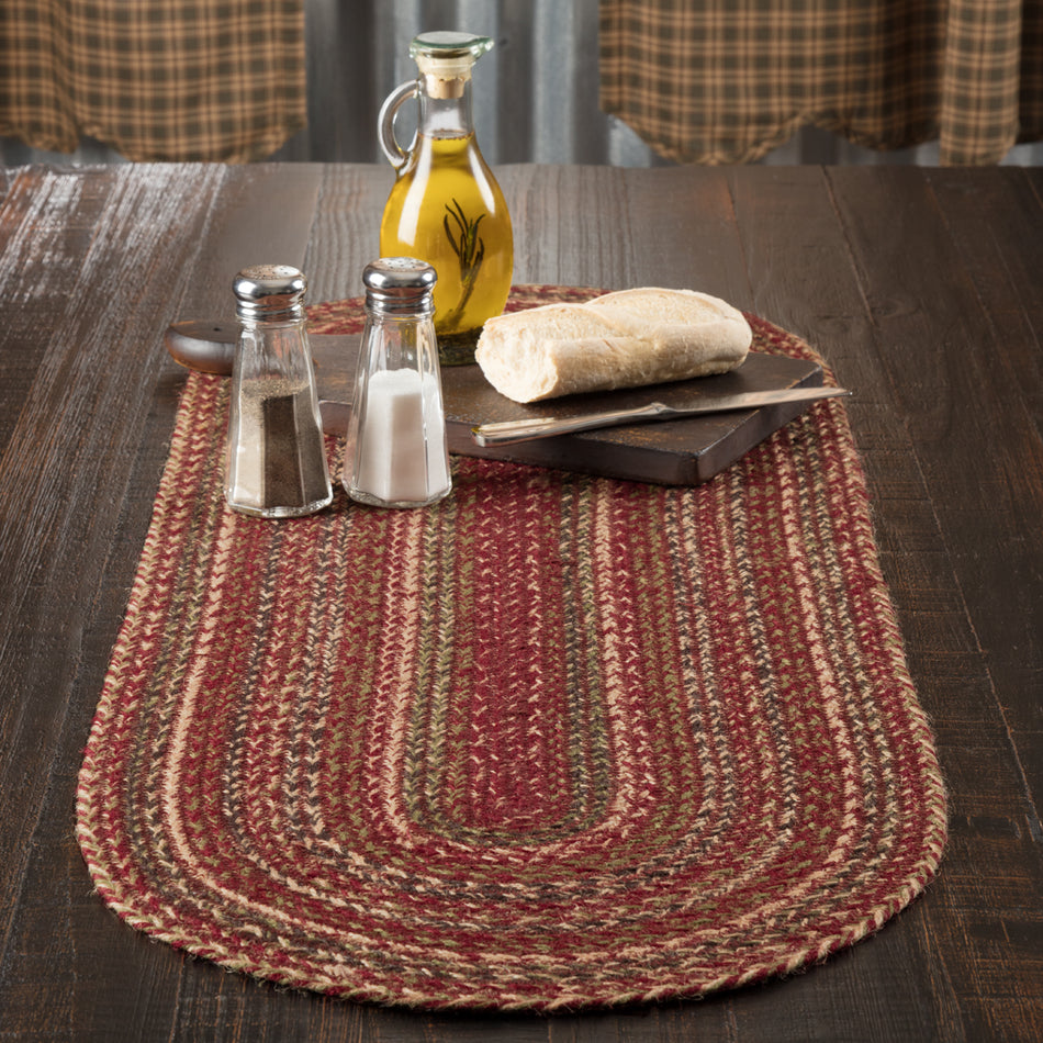 Mayflower Market Cider Mill Jute Runner 13x36 By VHC Brands