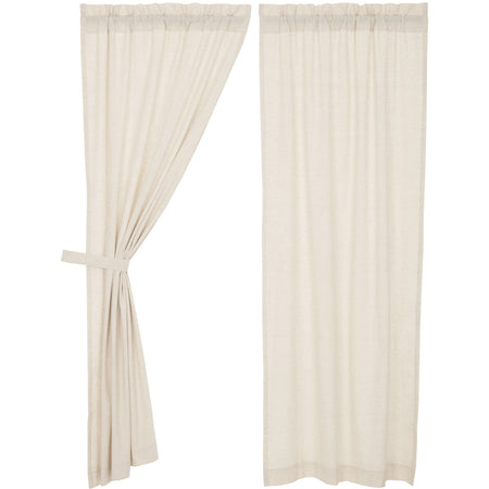 April & Olive Simple Life Flax Natural Panel Set of 2 84x40 By VHC Brands