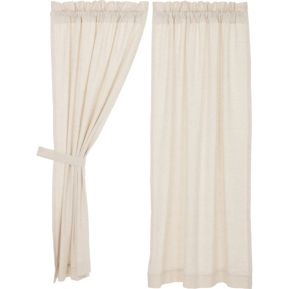 April & Olive Simple Life Flax Natural Short Panel Set of 2 63x36 By VHC Brands