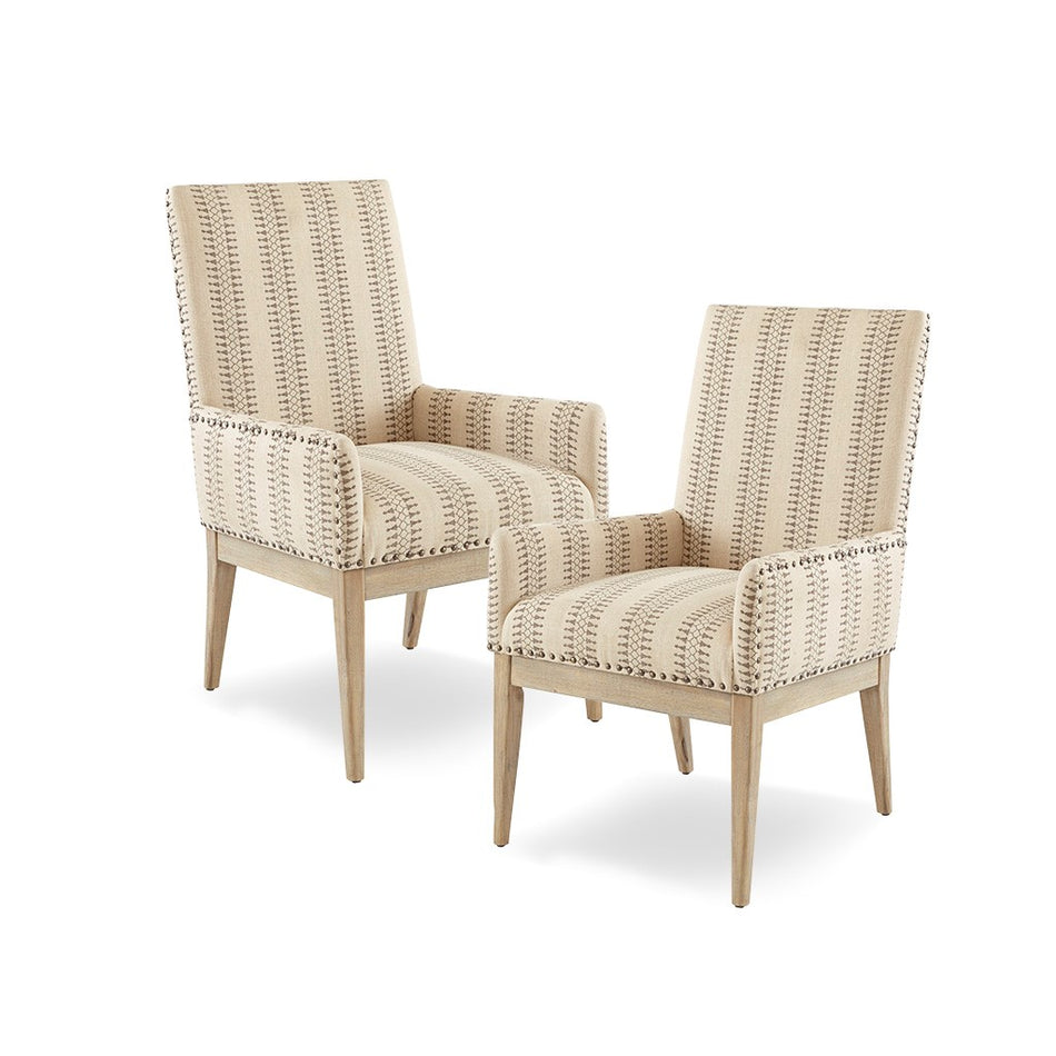 Rika High Back Dining Armchair (Set of 2) - Natural