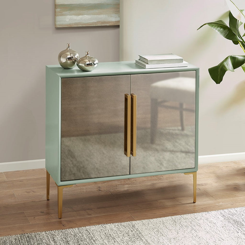 Madison Park Curry 2 Door Accent Cabinet - Mint 