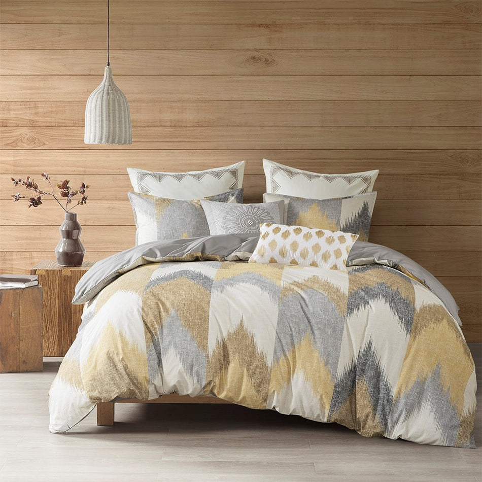 Alpine 3 Piece Comforter Mini Set - Yellow - King Size / Cal King Size