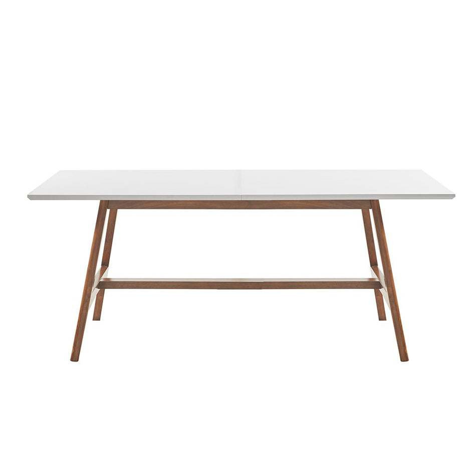 Parker Dining Table - Off White / Pecan