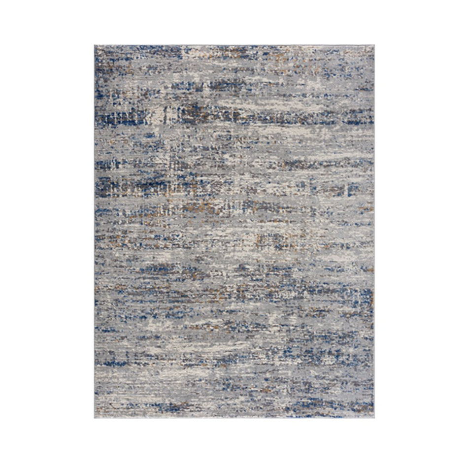 Harley Abstract Area Rug - Blue / Cream - 6x9'