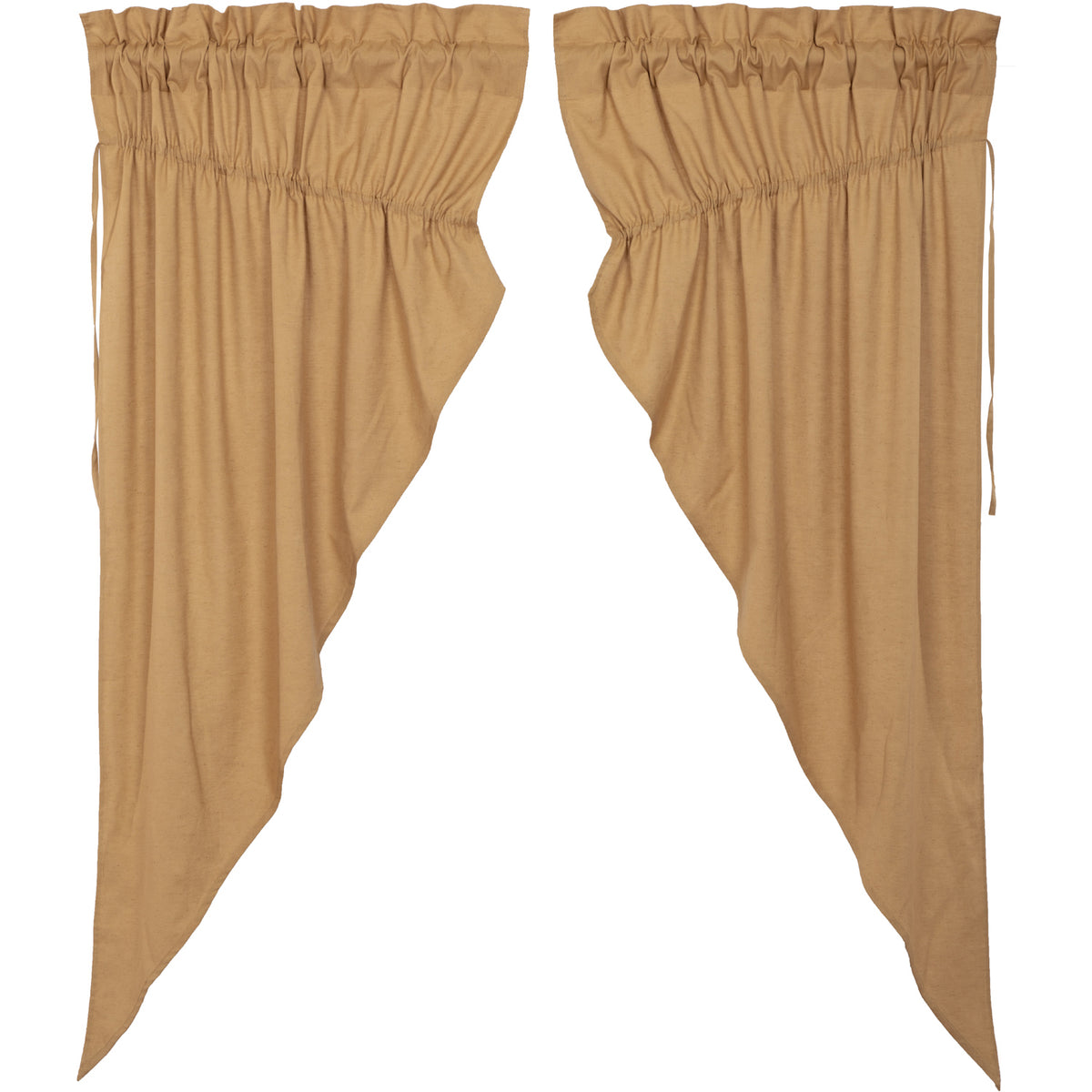 April & Olive Simple Life Flax Khaki Prairie Short Panel Set of 2 63x36x18 By VHC Brands