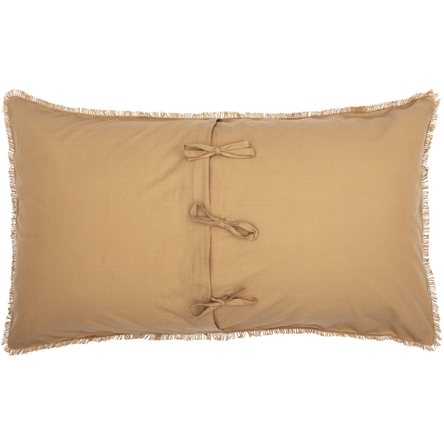 April & Olive Burlap Natural Star King Sham 21x37 By VHC Brands