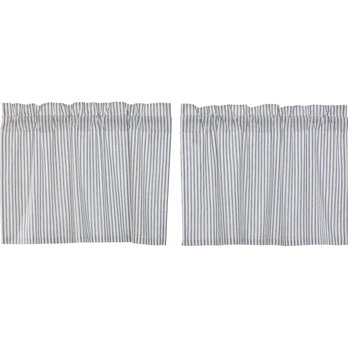 April & Olive Sawyer Mill Blue Ticking Stripe Tier Set of 2 L24xW36 By VHC Brands