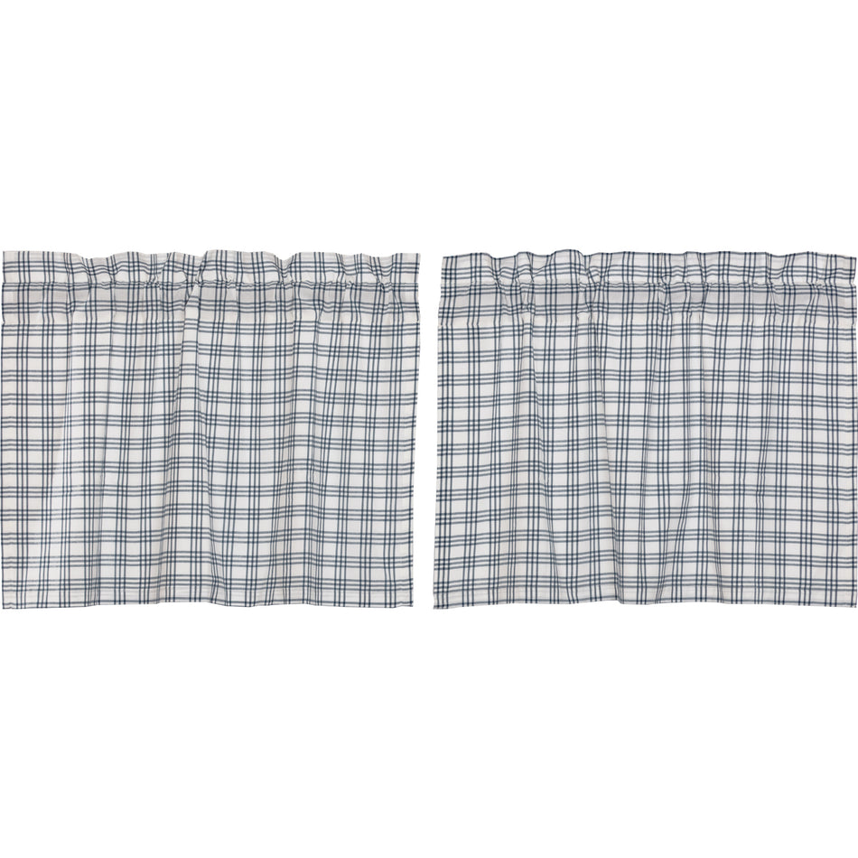 April & Olive Sawyer Mill Blue Plaid Tier Set of 2 L24xW36 By VHC Brands