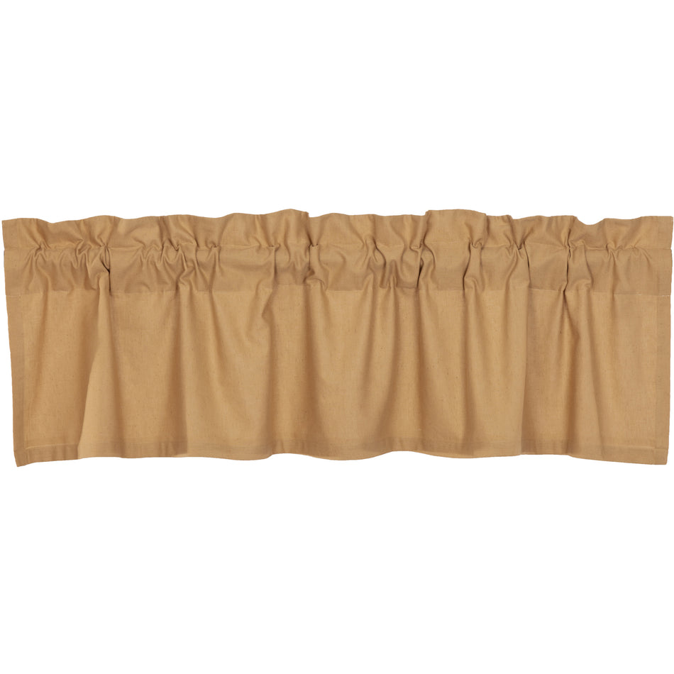 April & Olive Simple Life Flax Khaki Valance 16x60 By VHC Brands