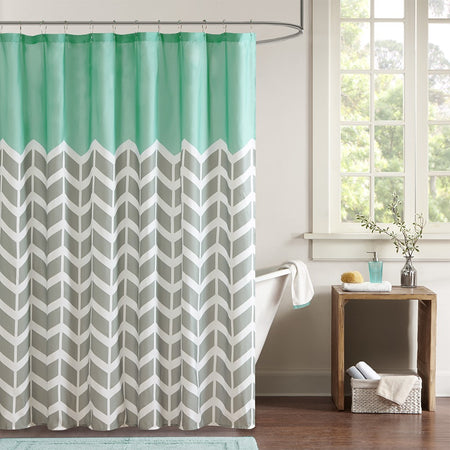 Intelligent Design Nadia Shower Curtain - Teal - 72x72"