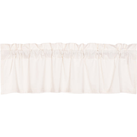 April & Olive Simple Life Flax Antique White Valance 16x60 By VHC Brands