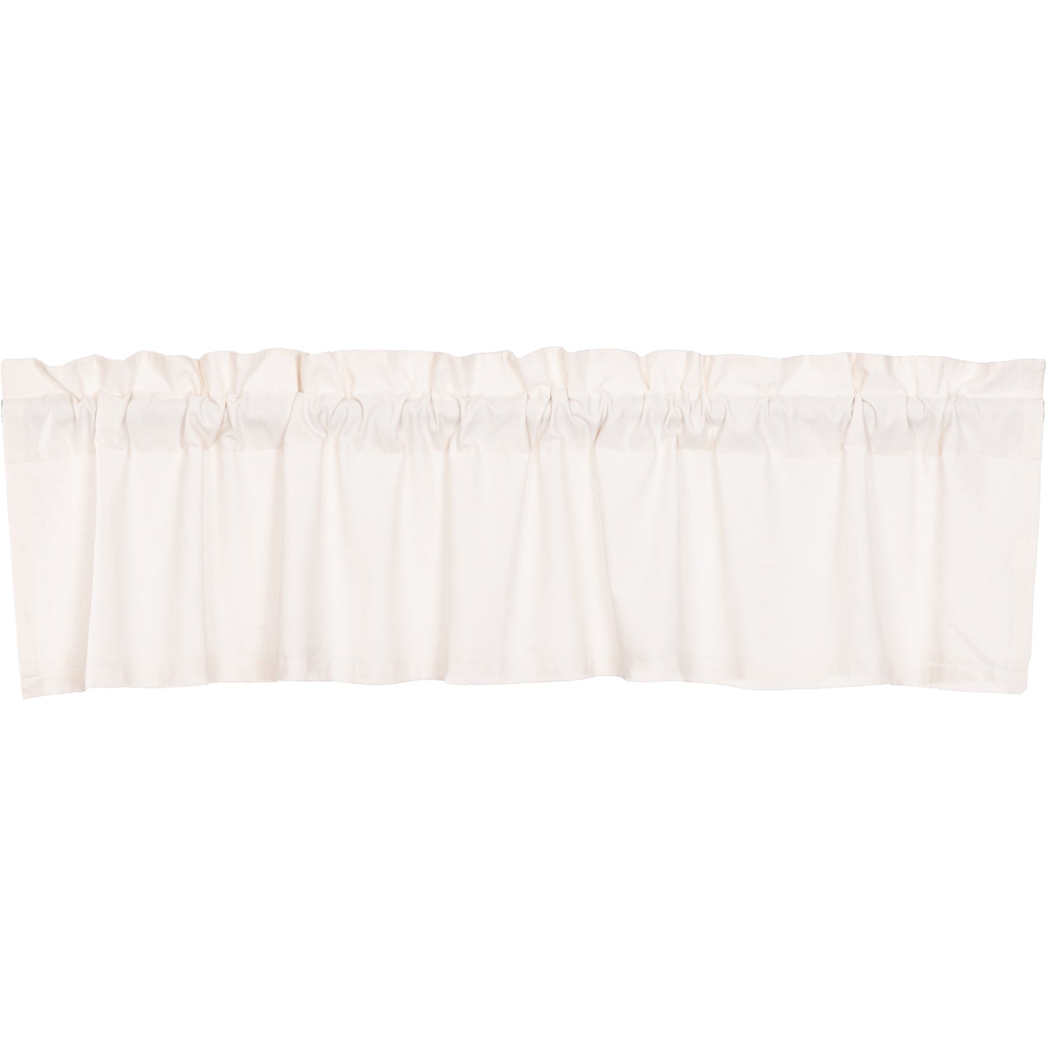 April & Olive Simple Life Flax Antique White Valance 16x72 By VHC Brands