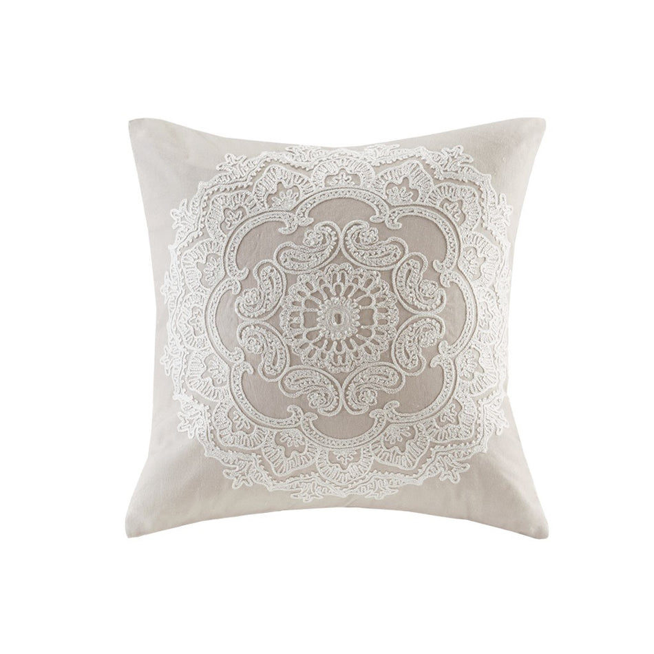 Harbor House Suzanna Square Pillow - Taupe - 18x18"