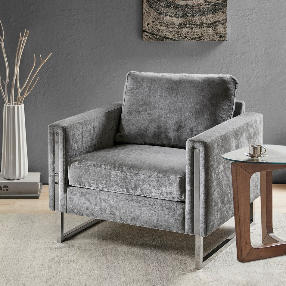 INK+IVY Madden Accent Chair - Grey 